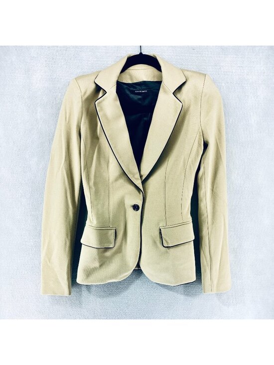 Plein Sud Jeanius Jackets & Blazers - Plein Sud Jeanius Blazer Womens S Beige Single Button Designer Italy Italian